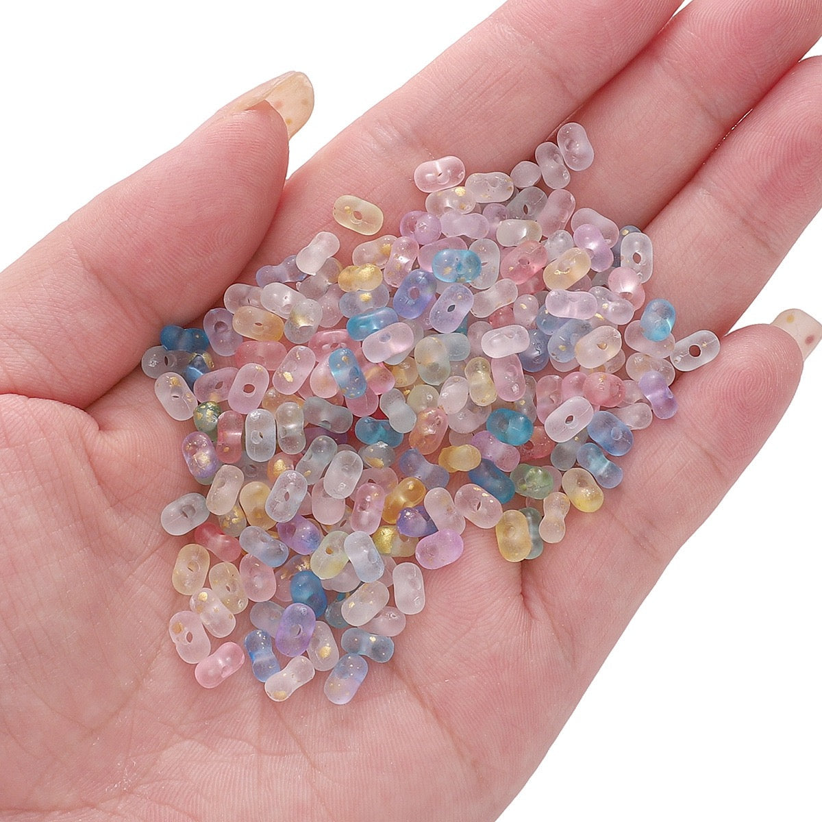 12-Color Peanut-Shaped Beads