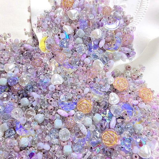 Purple Dream Fairy Trail Pearl Chain Adventure  MIX Beads